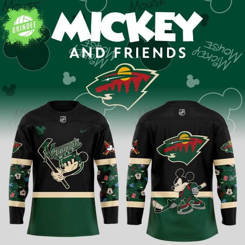 Minnesota Wild Mickey & Friends Hockey Jersey 2025