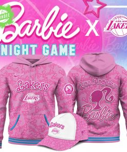 NBA Lakers Barbie Night Game Hoodie – Stylish Pink Fan Gear Special Edition