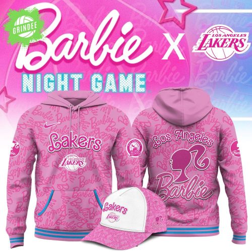 NBA Lakers Barbie Night Game Hoodie – Stylish Pink Fan Gear Special Edition