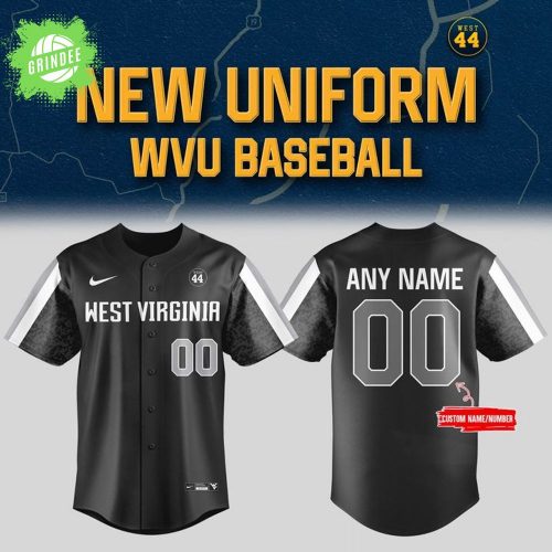 New Uniform West Virginia Baseball 24-25 Coal Rush Baseball Jersey