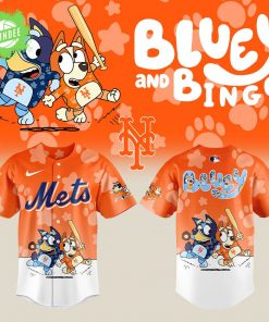 New York Mets x Bluey and Bingo Baseball Jersey Limited Edition