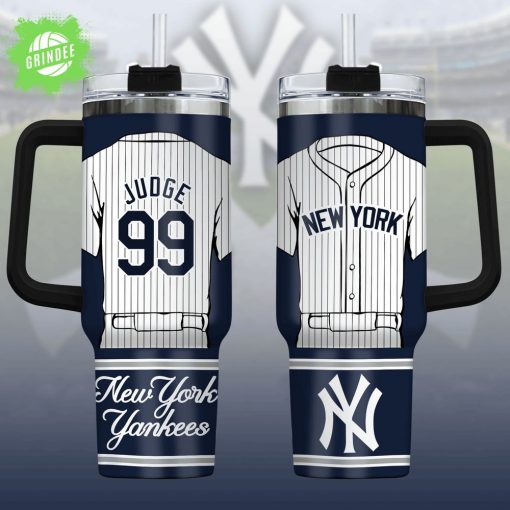 New York Yankees Aaron Judge 99 Baseball 40oz Tumbler