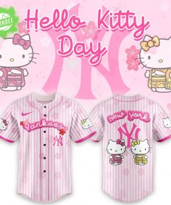 New York Yankees X Hello Kitty 2025 Baseball Jersey | Pink