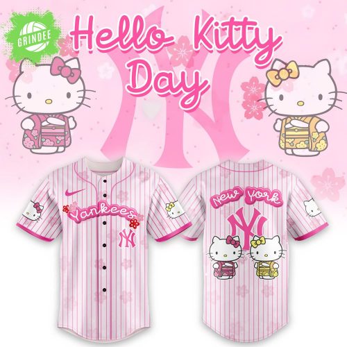 New York Yankees X Hello Kitty 2025 Baseball Jersey | Pink