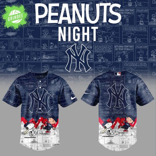 New York Yankees x Peanuts 75th Anniversary Jersey 2025 MLB Special Edition