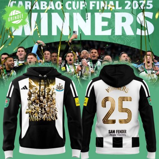 Newcastle United Carabao Cup Final 2025 Winners 25 Sam Fender People Watching Hoodie