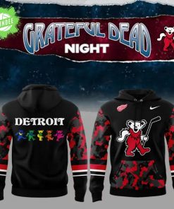 Nike Detroit Red Wings Grateful Dead Night Hoodie Special 2025