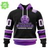 Orlando Solar Bears Hockey Fights Cancer Pink Ribbon Hoodie 2025