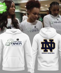 Notre Dame Women’s Basketball White Hoodie – Pick Your Poison Design NCAA Edition