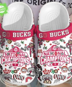 Ohio State Buckeyes Custom Football Clogs Shoes
