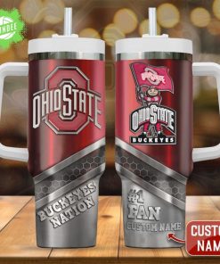 Ohio State Buckeyes Nation Football 40oz Stanley Tumbler Personalized for Fans