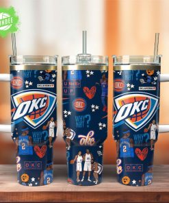 Oklahoma City Thunder NBA Custom Stanley 40oz Stainless Steel Tumbler 2025