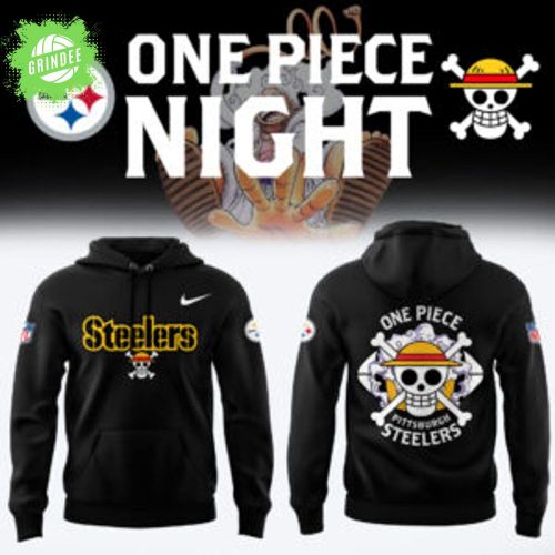 One Piece x Pittsburgh Steelers Limited Edition Hoodie – Anime NFL Crossover