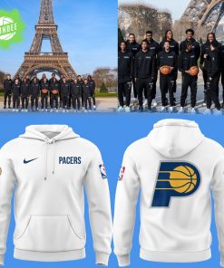 Pacers Basketball 2025 Nike Limited Edition White Hoodie