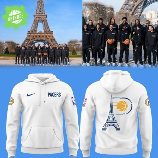 Pacers Basketball 2025 Nike Limited “Pacers x Paris” White Hoodie