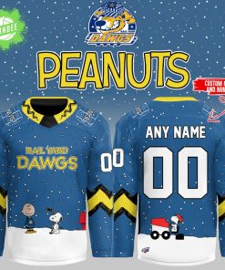 Peanuts Rail Yard Dawgs NHL Jersey 2025 Custom Limited Edition