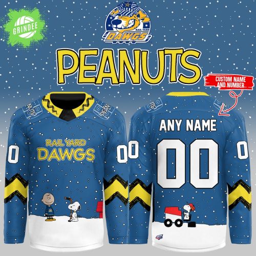 Peanuts Rail Yard Dawgs NHL Jersey 2025 Custom Limited Edition