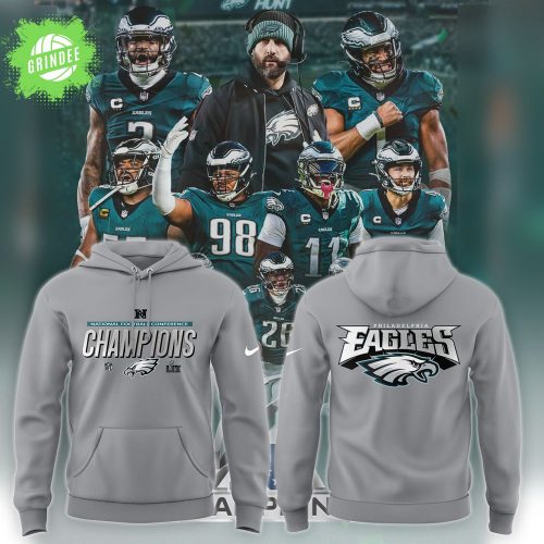 Philadelphia Eagles 2024 NFC Champions Locker Room Collection Hoodie