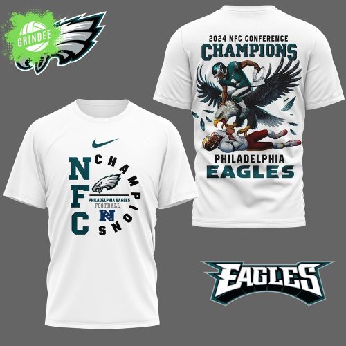 Philadelphia Eagles 2025 NFC Conference Champions 3D Shirt