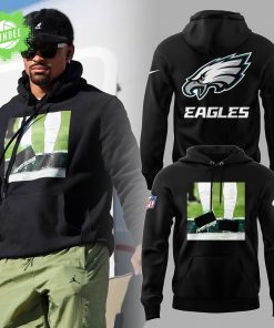 Philadelphia Eagles Jalen Hurts Black Hoodie – 2025 Nike Edition