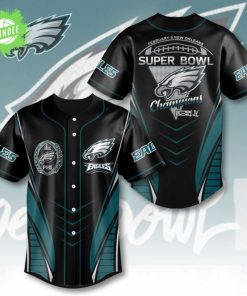 Philadelphia Eagles Super Bowl Baseball Jersey New Orleans Feb 9, 2025
