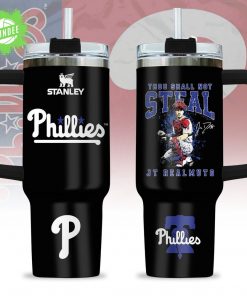 Philadelphia Phillies JT Realmuto “Thou Shall Not Steal” Baseball 40oz Tumbler