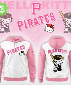 Pittsburgh Pirates X Hello Kitty Pink Hoodie 2025 Limited Edition