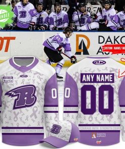 Rapid City Rush Hockey Fights Cancer Jersey 2025 – Limited Edition NHL Apparel