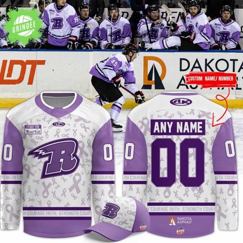 Rapid City Rush Hockey Fights Cancer Jersey 2025 – Limited Edition NHL Apparel