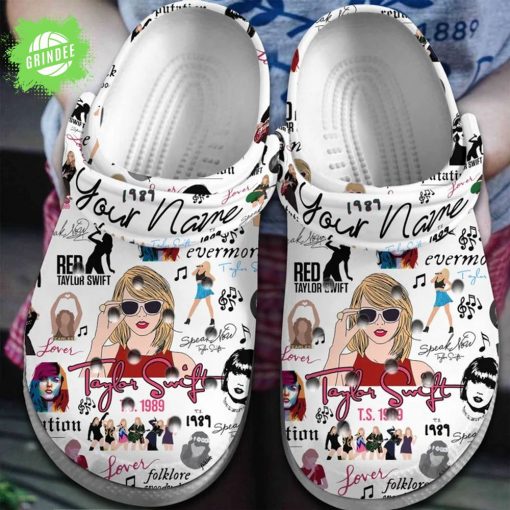 Red Taylor Swift Crocs Clogs Custom Name For Real Fans Special Edition