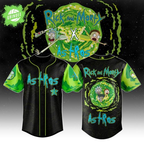 Rick and Morty x MLB Houston Astros Limited Edition Baseball Jersey 2025