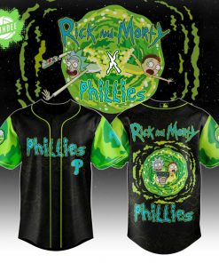 Rick and Morty x MLB Philadelphia Phillies Limited Edition Baseball Jersey 2025