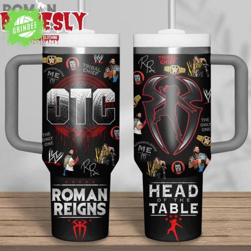 Roman Reigns WWE Custom Stanley Quencher 40oz Stainless Steel Tumbler
