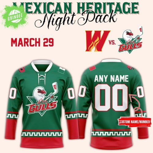 San Diego Gulls Mexican Heritage Night Hockey Jersey 2025 – Special NHL Gear