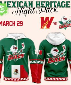 San Diego Gulls Mexican Heritage Night Pack March 29 Hoodie 2025 – Limited Edition