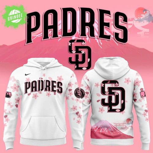 San Diego Padres Cherry Blossom Hoodie Limited Edition Baseball Fans