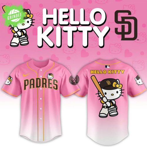 San Diego Padres Hello Kitty Night Baseball Jersey MLB Collab