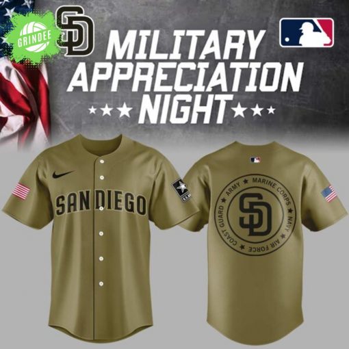 San Diego Padres Military Appreciation Night Baseball Jersey 2025 Limited