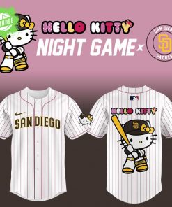 San Diego Padres x Hello Kitty Night Game Baseball Jersey