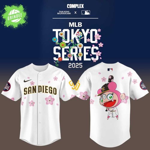 San Diego Padres x Takashi Murakami MLB World Tour Tokyo Series White Jersey 2025