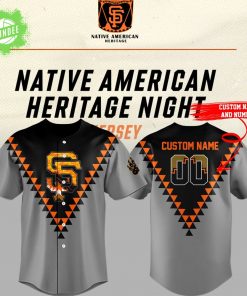 San Francisco Giants National American Heritage Night baseball jersey