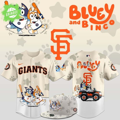 San Francisco Giants x Bluey and Bingo Baseball Jersey 2025