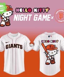 San Francisco Giants x Hello Kitty Night Game Baseball Jersey 2025