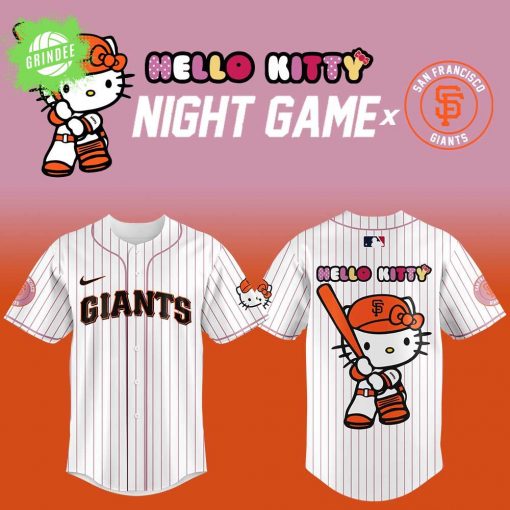 San Francisco Giants x Hello Kitty Night Game Baseball Jersey 2025