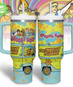 Scooby-Doo “The Mystery Machine” Custom Name Tumbler with Handle
