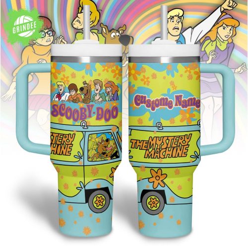 Scooby-Doo “The Mystery Machine” Custom Name Tumbler with Handle