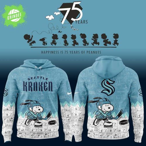 Seattle Kraken Anniversary of Peanuts New Hoodie