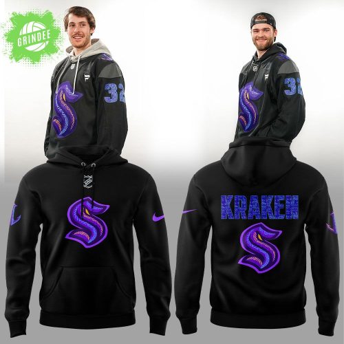 Seattle Kraken Black History Night Hockey Hoodie – 2025