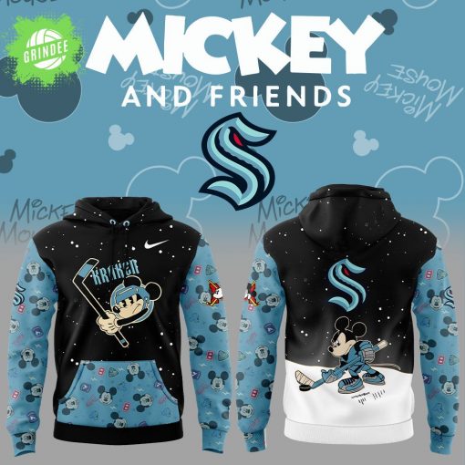 Seattle Kraken Mickey & Friends Uniform Hoodie 2025
