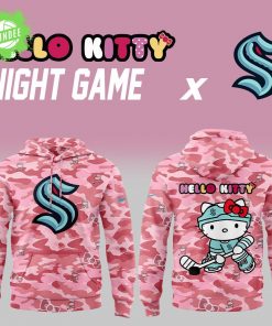 Seattle Kraken x Hello Kitty Camouflage Night Game Hoodie 2025